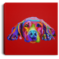 Hand Painted Weimaraners Square Canvas .75in Frame