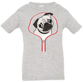 PUG ZIP-DOWN Infant Jersey T-Shirt