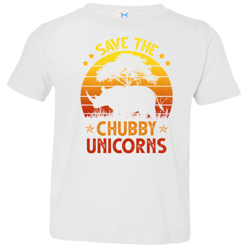 SAVE THE CHUBBY UNICORNS Toddler Jersey T-Shirt