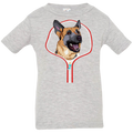 GERMAN SHEPARD ZIP-DOWN Infant Jersey T-Shirt
