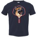 GERMAN SHEPARD ZIP-DOWN Toddler Jersey T-Shirt