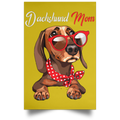 DACHSHUND MOM Satin Portrait Poster