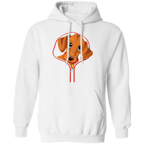 DACHSHUND ZIP-DOWN LADIES Pullover Hoodie 8 oz.