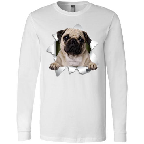 PUG 3D Men's Jersey LS T-Shirt