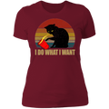 I DO WHAT I WANT Ladies' Boyfriend T-Shirt