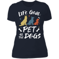 PET ALL THE DOGS Ladies' Boyfriend T-Shirt