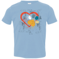 LOVE HEART PAW PRINT Toddler Jersey T-Shirt