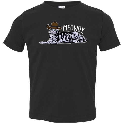 MEOWDY TEXAS CAT Toddler Jersey T-Shirt