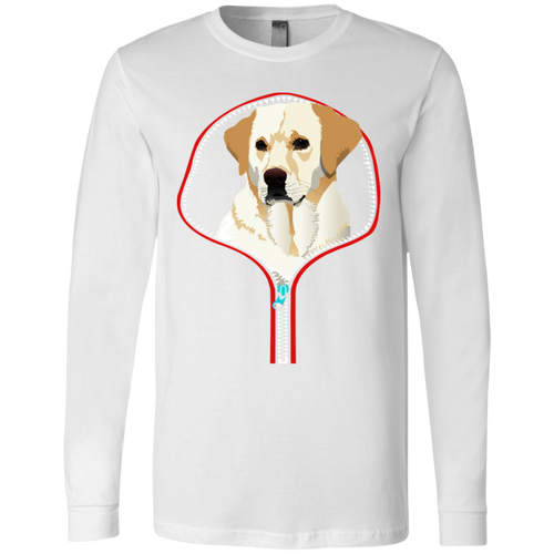 LABRADOR RETRIEVER ZIP-DOWN Men's Jersey LS T-Shirt
