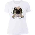 PUG 3D Ladies' Boyfriend T-Shirt