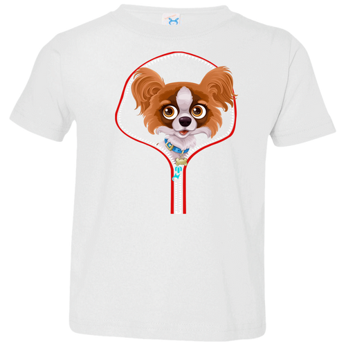 PAPILLON ZIP-DOWN Toddler Jersey T-Shirt