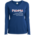 PAWMA Ladies' LS Performance V-Neck T-Shirt