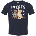 I LOVE CATS Toddler Jersey T-Shirt