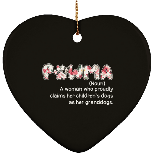 PAWMA Ceramic Heart Ornament