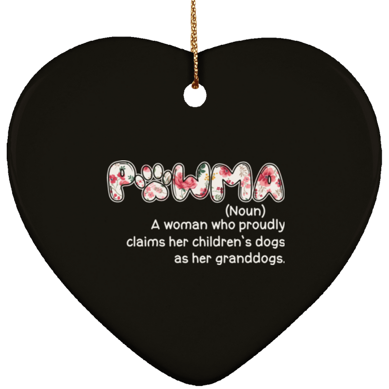 PAWMA Ceramic Heart Ornament