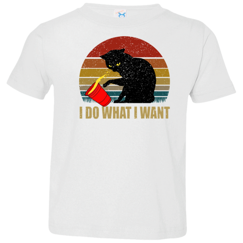 I DO WHAT I WANT Toddler Jersey T-Shirt