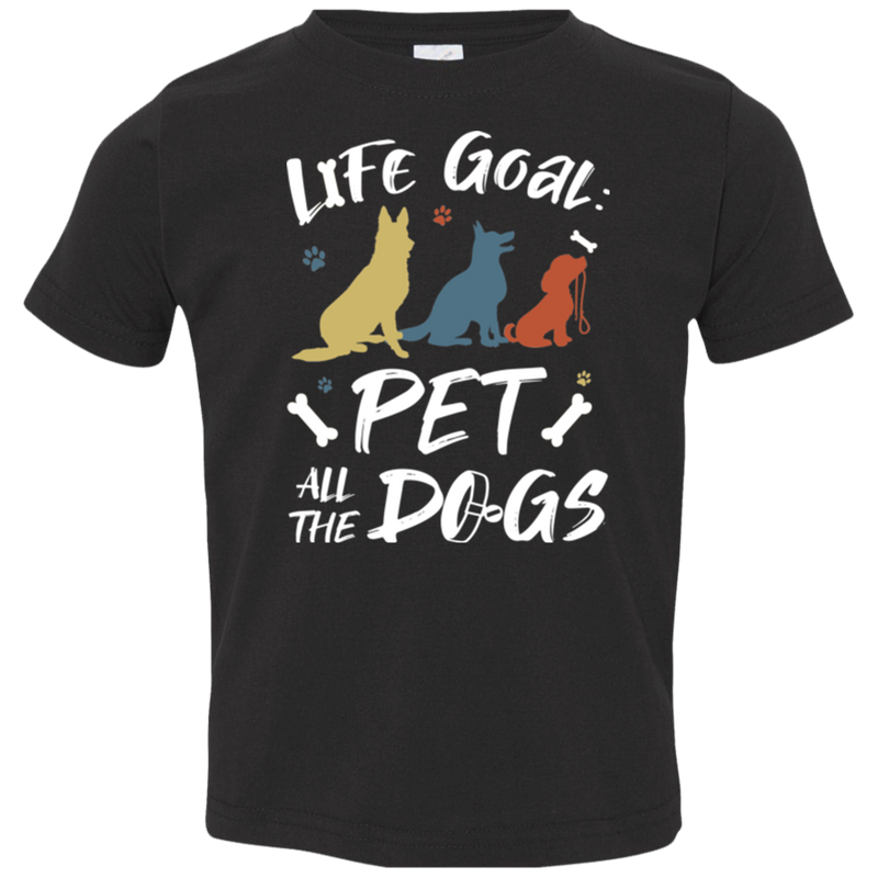 PET ALL THE DOGS Toddler Jersey T-Shirt