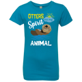 OTTERS ARE MY SPIRIT ANIMAL Girls' Princess T-Shirt