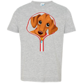 DACHSHUND ZIP-DOWN Toddler Jersey T-Shirt