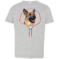 GERMAN SHEPARD ZIP-DOWN Toddler Jersey T-Shirt