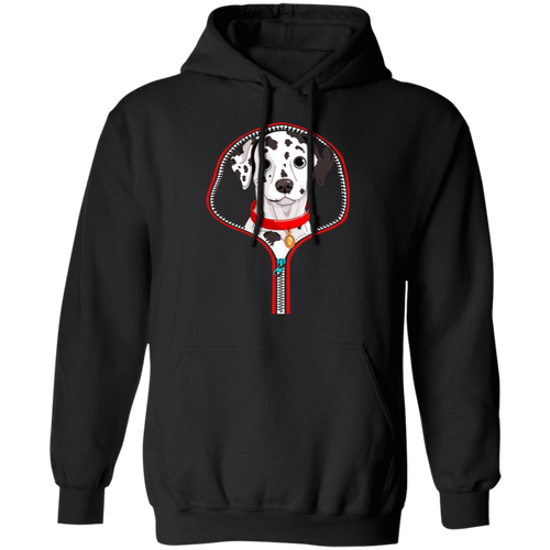 DALMATIAN ZIP-DOWN LADIES Pullover Hoodie 8 oz.