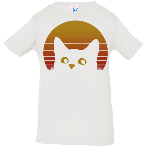 VINTAGE EIGHTIES STYLE CAT Infant Jersey T-Shirt