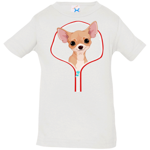 CHIHUAHUA ZIP-DOWN Infant Jersey T-Shirt