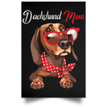 DACHSHUND MOM Satin Portrait Poster