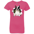 BOSTON TERRIER 3D Girls' Princess T-Shirt