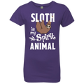 SLOTH IS MY SPIRIT ANIMAL Girls' Princess T-Shirt