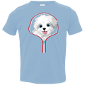 MALTESE ZIP-DOWN Toddler Jersey T-Shirt