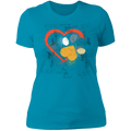 RETRO LOVE HEART PAWLadies' Boyfriend T-Shirt