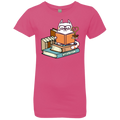 KITTENS TEA AND BOOKS Girls' Princess T-Shirt
