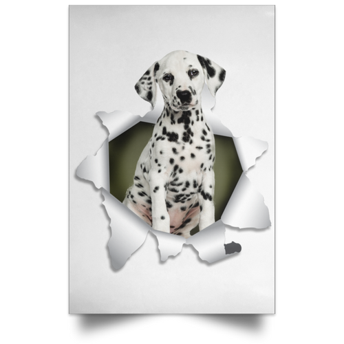DALMATIAN 3D Satin Portrait Poster