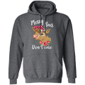 MESSY HAIR DON'T CARE LADIES Pullover Hoodie 8 oz.