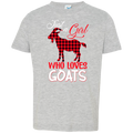 JUST A GIRL WHO LOVES GOATS Toddler Jersey T-Shirt
