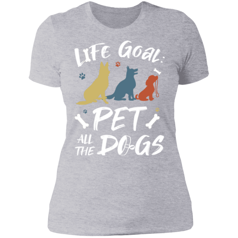 PET ALL THE DOGS Ladies' Boyfriend T-Shirt