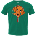 DACHSHUND ZIP-DOWN Toddler Jersey T-Shirt