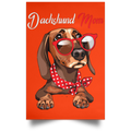 DACHSHUND MOM Satin Portrait Poster