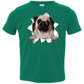 PUG 3D Toddler Jersey T-Shirt