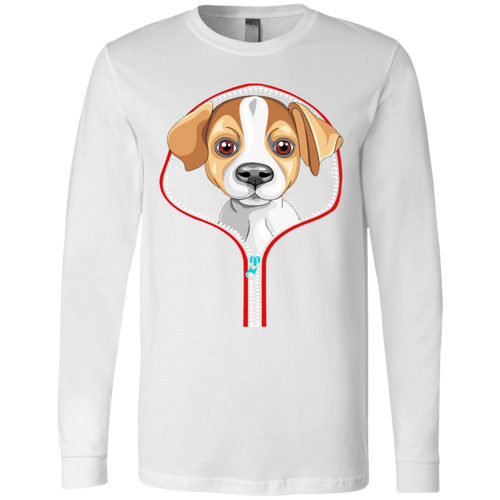 JACK RUSSELL ZIP-DOWN Men's Jersey LS T-Shirt