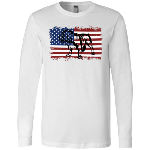 VINTAGE ENGLISH BULLDOG AMERICAN Men's Jersey LS T-Shirt