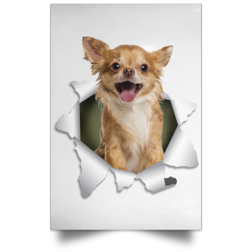 CHIHUAHUA 3D Satin Portrait Poster