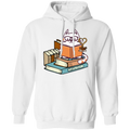 KITTENS CATS TEA AND BOOKS LADIES Pullover Hoodie 8 oz.