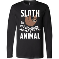 SLOTH IS MY SPIRIT ANIMAL Men's Jersey LS T-Shirt