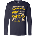 SUPER SEXY CAT DAD Men's Jersey LS T-Shirt