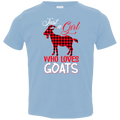 JUST A GIRL WHO LOVES GOATS Toddler Jersey T-Shirt