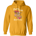 MESSY HAIR DON'T CARE LADIES Pullover Hoodie 8 oz.