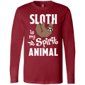 SLOTH IS MY SPIRIT ANIMAL Men's Jersey LS T-Shirt