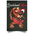 DACHSHUND MOM Satin Portrait Poster